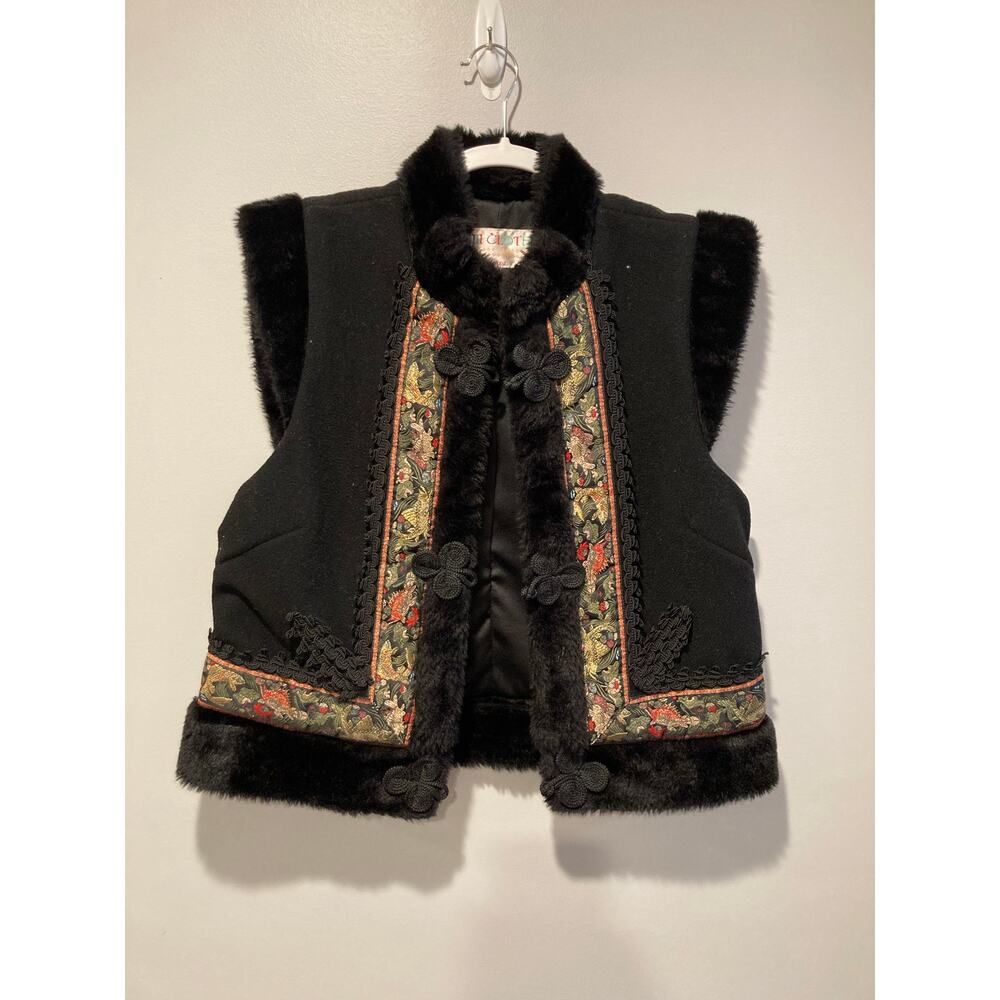 UNIQUE! Samii Clothes Nordic VEST Scandinavian Ethnic Gay Ellis wool sz S Frozen